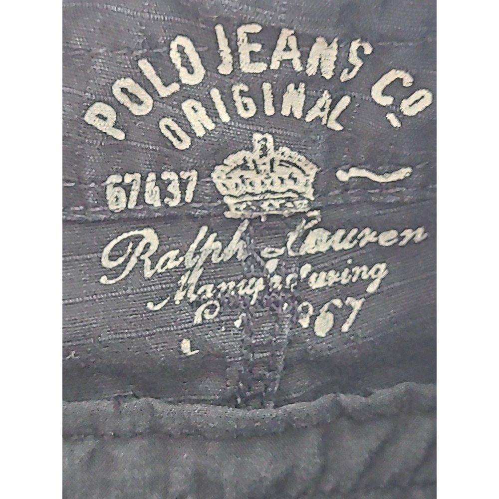 Vtg Polo Jeans Ralph Lauren Womens Sz 8 Black‎ Cargo Rip Stop Utility Pocket - Picture 5 of 14